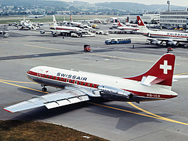 Sud Aviation SE-210 Caravelle III, mezinárodní leti�t� v Curychu (leti�t� le�í...