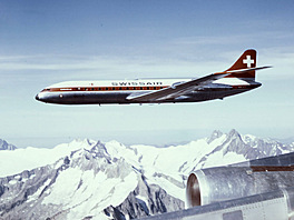 Sud-Aviation SE 210 Caravelle III spole�nosti Swissair, rok 1964