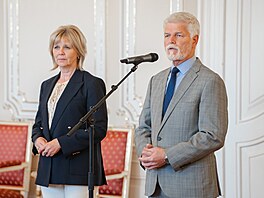 Prezident Petr Pavel a Eva Pavlová. (14. �ervna 2024)