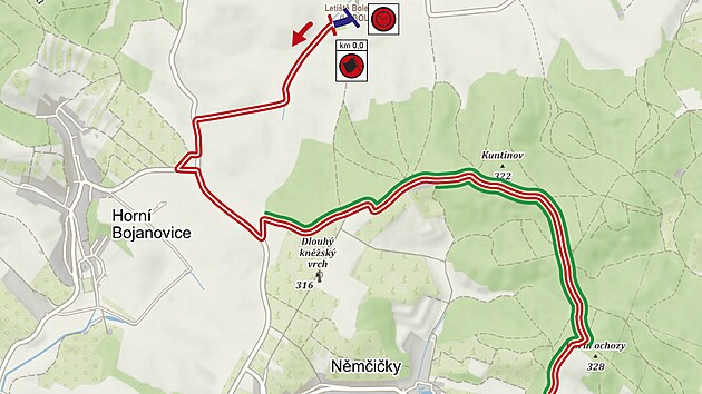 RZ 3 a RZ 6 (Boleradice - Nmiky) pro 19. ronk hustopesk rally: starty jsou v ptek 14. ervna 2024 v 18:41 a ve 22:02. Dlka RZ je 13,5 kilometru, v zelen vyznaenm seku je zkaz vstupu divkm.