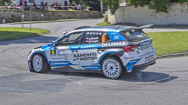 Adam Bezk na trati hustopesk rallye