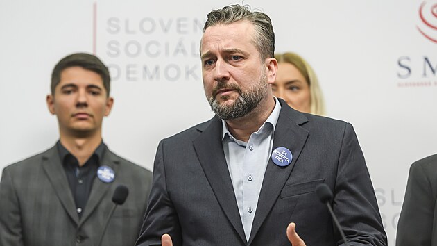M�stop�edseda slovensk�ho parlamentu a nov� zvolen� slovensk� europoslanec L�ubo� Blaha (10. �ervna 2024)