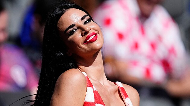 Ivana Kn�llov� na z�pasu mezi Chorvatskem a �pan�lskem (15. �ervna 2024)