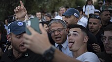 Izraelský ministr vnit�ní bezpe�nosti Itamar Ben Gvir na pochodu extremist�...