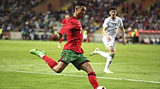 Cristiano Ronaldo v pípravném utkání proti Irsku