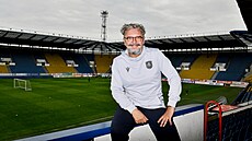 Petr Msíc, funkcioná a fanouek fotbalových Teplic.