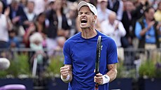 Andy Murray oslavil jubilejní 1000. zápas na okruhu ATP Tour na turnaji...