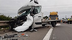 Nehoda na D2 ve smru na Brno (14. ervna 2024)
