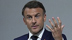 Emmanuel Macron na tiskové konferenci vysvtlil dvody vyhláení pedasných...