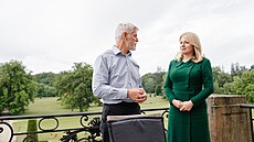 Prezidentský pár ve �tvrtek posnídal se slovenskou prezidentkou Zuzanou...