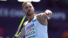 Jakub Vadlejch se rozbíhá ke svému pokusu v otpaské kvalifikaci.