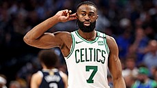 Jaylen Brown ve t�etím finále NBA.