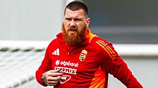 Maarský útoník Martin Ádám, jeden z nejmohutnjích úastník mistrovství...