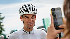 Zden�k �tybar b�hem L´Etape Czech Republic 2024.