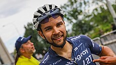 Petr Fiala slaví vít�zství L´Etape Czech Republic