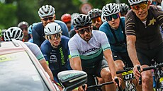 �pan�l Alberto Contador b�hem L´Etape Czech Republic