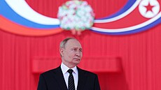 Ruský prezident Vladimir Putin se úastní oficiálního uvítacího ceremoniálu na...
