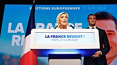 Pedsedkyn francouzské strany Národní sdruení (RN) Marine Le Penová s...