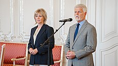 Prezident Petr Pavel a Eva Pavlová. (14. �ervna 2024)