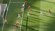 Momentka ze zápasu �pan�lsko - Chorvatsko.