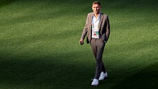 �eský fotbalista Jan Kuchta p�ed zápasem s Portugalskem.