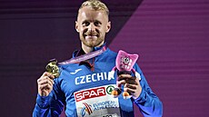 Jakub Vadlejch se zlatou medailí z ME v ím.