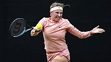 Linda Fruhvirtová v zápase s Uns Dábirovou.