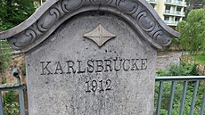 Karlv most pes eku Teplá v karlovarské Slovenské ulici (22.kvtna 2024)