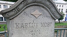 Karlv most pes eku Teplá v karlovarské Slovenské ulici (22.kvtna 2024)