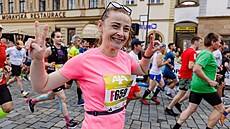 Olomoucké ulice opt zaplnili bci, kteí vyrazili na tra plmaratonu.