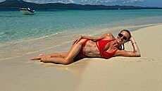 Modelka Simona Krainová tí své sledující na Instagramu fotkami z Dominikánské...