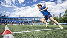 Christian Frýdek na prvním tréninku libereckých fotbalist�