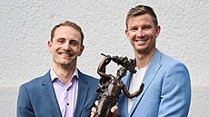 David Schweiner (vpravo) a Ond�ej Peru�i� jako dr�itelé Ceny Ji�ího...