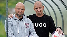 Brat�i Ha�kovi. Pavel (vpravo) a Ivan, synové reprezenta�ního kou�e Ivana...