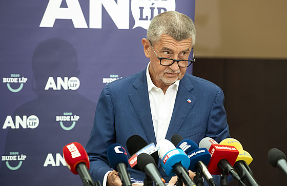 Tisková konference hnutí ANO. Na snímku Andrej Babi� (21. �ervna 2024)