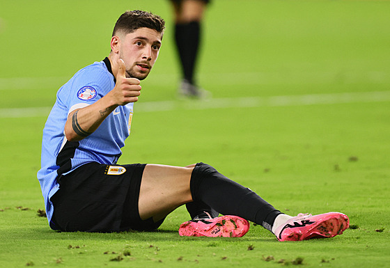 Uruguayský záloník Federico Valverde na Copa America