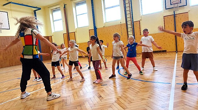 Pavla Macáková z teplické tanení skupiny Viva Jump v rámci projektu Trenéi ve...