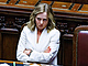 Italská premiérka Giorgia Meloniová v parlamentu (26. ervna 2024)