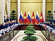 Vietnamský prezident To Lam se úastní setkání s ruským prezidentem Vladimirem...