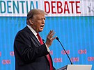 Donald Trump bhem první prezidentské debaty (27. ervna 2024)