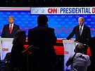 Donald Trump a Joe Biden bhem první prezidentské debaty (27. ervna 2024)