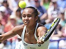 Leylah Fernandezová ve finále turnaje v Eastbourne