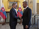 Slovenský prezident Peter Pellegrini bhem návtvy eska zavítal i za eským...