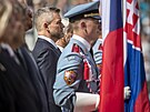 Prezident Petr Pavel pivítal slovenského prezidenta Petera Pellegriniho, jeho...