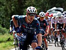 Wout van Aert z Vismy bhem první etapy Tour de France