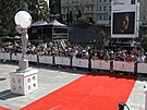 ervený koberec na filmovém festivalu v Karlových Varech