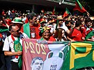 Portugaltí fanouci ped utkáním s Tureckem.
