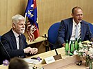 Prezident Petr Pavel pijel v pondlí na oficiální návtvu Karlovarského...