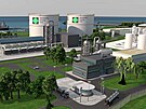 Vizualizace LNG terminálu v nmeckém Stade