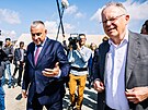 Ministr prmyslu a obchodu Jozef Síkela a dolnosaský premiér Stephan Weil...